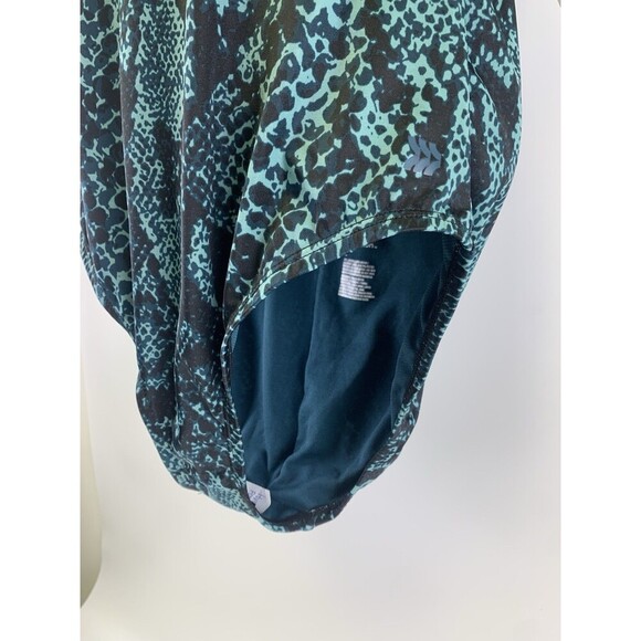 All In Motion Tie Back Teal Snakeskin Swimsuit One Piece Womens Large New Tags - Picture 6 of 15